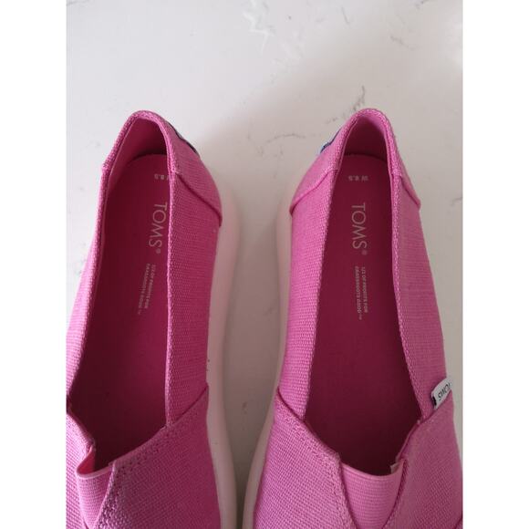 Tom's Alpagata Mallow loafer Barbiecore pink 8 1/2 women. Sustainable comfort - Picture 5 of 7